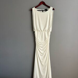 LAUNDRY Cream Sleeveless Dress